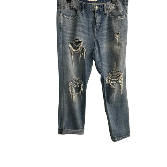 Madewell Distressed Straight Jean. size 30. - Picture 5 of 8